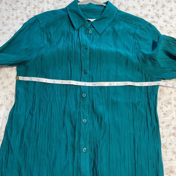 A New Day Teal/Green Button-Down Shirt - Picture 5 of 7